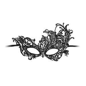 Masque en dentelle noire élégante