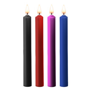 Bougies en cire large lot de quatre