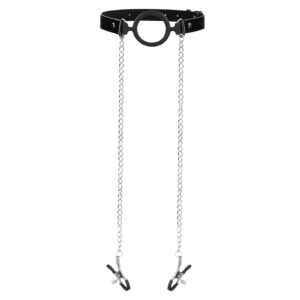 Gag O Ring avec pinces à mamelons