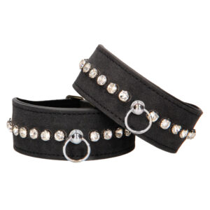 Menottes de cheville cloutées en diamants