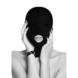 Masque de soumission avec bouche ouverte