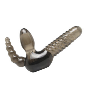 Bretelles Dildo Strap On avec perles anales