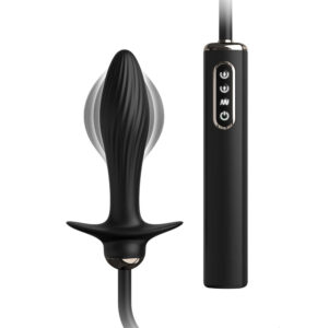Plug vibrant gonflable pour stimulation anale