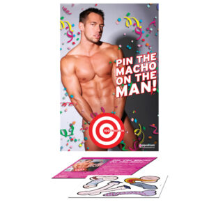 Épinglette de fête pour enterrement de vie de jeune fille Macho Man