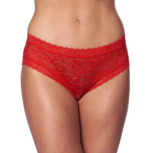Slip rouge romantique dos nu