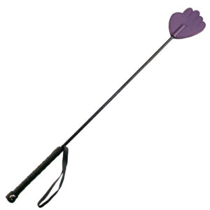 Cravache violette en cuir