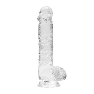 Dildo Transparent Réaliste en Cristal Clair