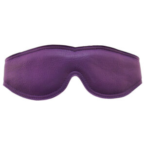 Veste rembourrée rouge et violet avec cache-yeux