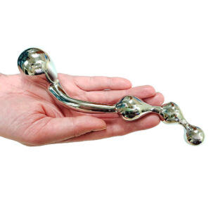 Sonde de prostate en acier inoxydable rouge