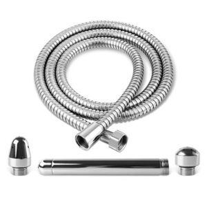Système de nettoyage de douche en métal avec têtes interchangeables