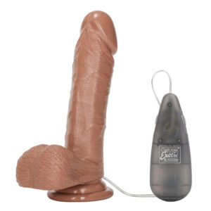 Vibromasseur réaliste marron