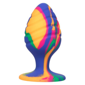 Plug anal tie and dye en spirale grand modèle