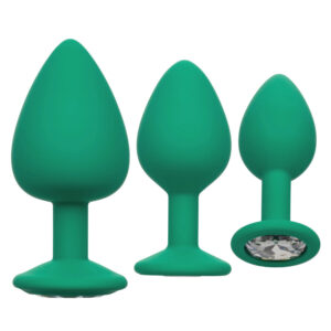 Ensemble de plugs anaux verts