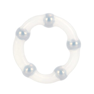 Anneau en perles métalliques