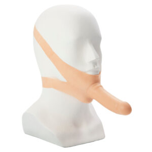 Dildo strap-on en silicone pour visage