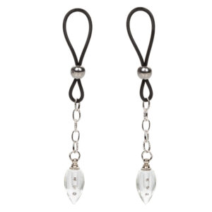 Bijoux de mamelon non perforants avec cristal en goutte d'eau