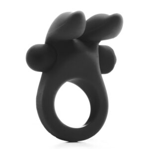 Cockring vibrant lapin noir