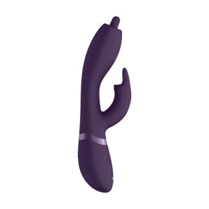 Vibromasseur rotatif violet avec stimulation G Spot