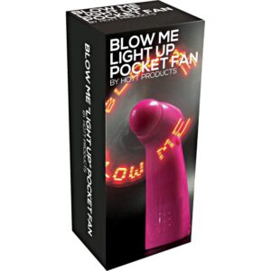 Ventilateur de poche lumineux rose