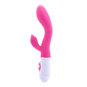 Vibromasseur silicone rose pour point G