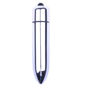 Vibromasseur compact argenté puissant