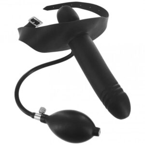 Gag gonflable avec accessoire intime