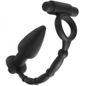 Anneau double vibrateur et plug anal