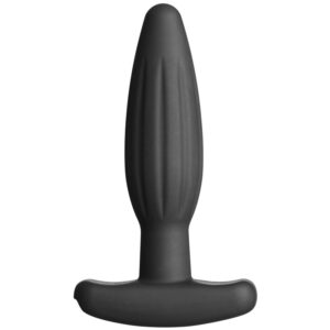 Plug anal électrique noir compact