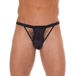 String G-String découpé noir pour homme