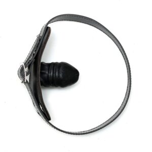 Gag en cuir pour pénis