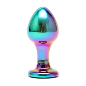 Dildo Anal en Verre Multicolore