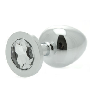 Plug anal en cristal avec bijou